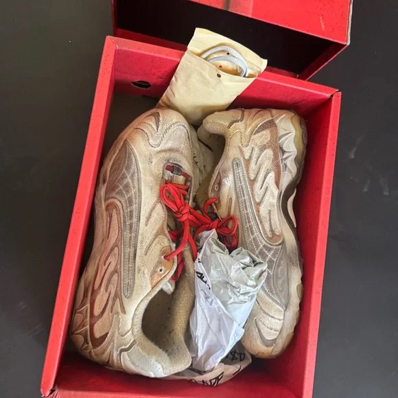 ASAP ROCKY Inhale DSTRD CNVSalpine snow-puma silver Men’s size 9 NWT